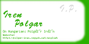 iren polgar business card